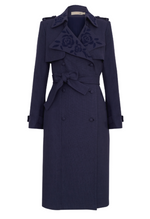 TRENCH COAT LORETTA- AZUL – Nay Sunsetwear