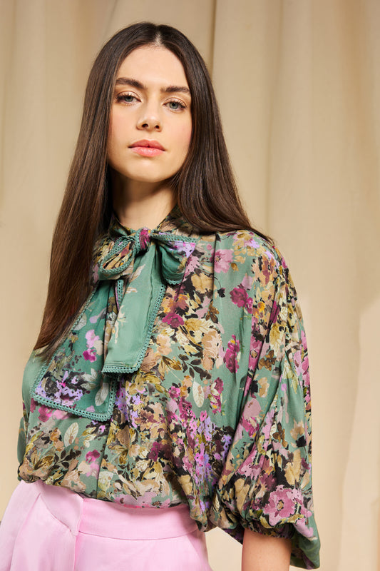 BLUSA VERBENA ESTAMPADO