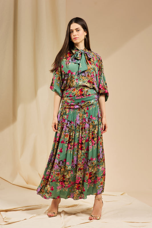 SAIA VERBENA ESTAMPADO