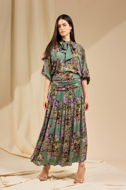 SAIA VERBENA ESTAMPADO