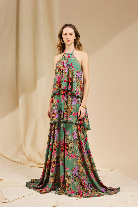 VESTIDO LOGO VERBENA ESTAMPADO