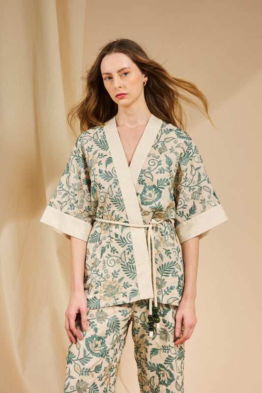 KIMONO GIARDINO VERDE
