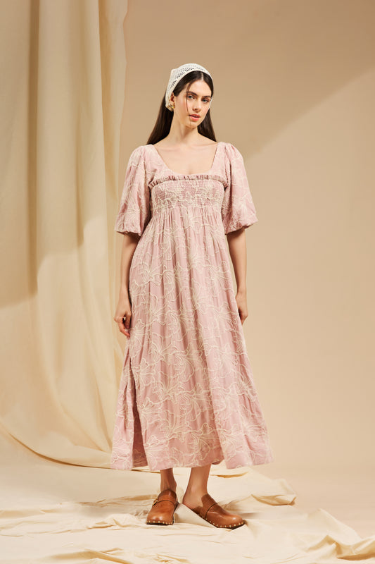 VESTIDO MIDI SUNNY BLUSH