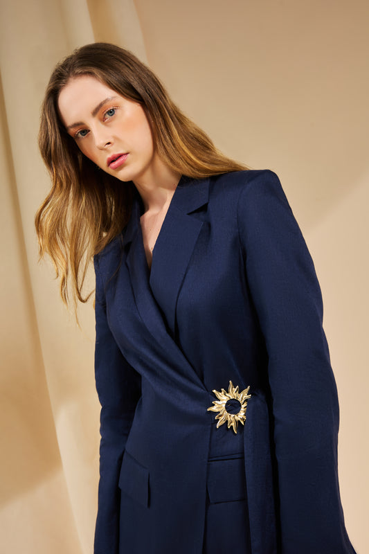 BLAZER SOLENNE AZUL MARINHO