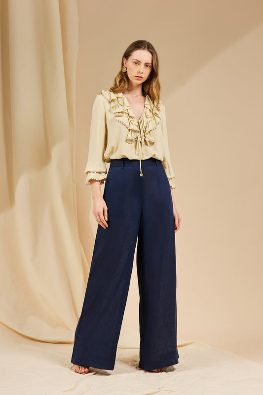 CALÇA SOLLENE AZUL MARINHO