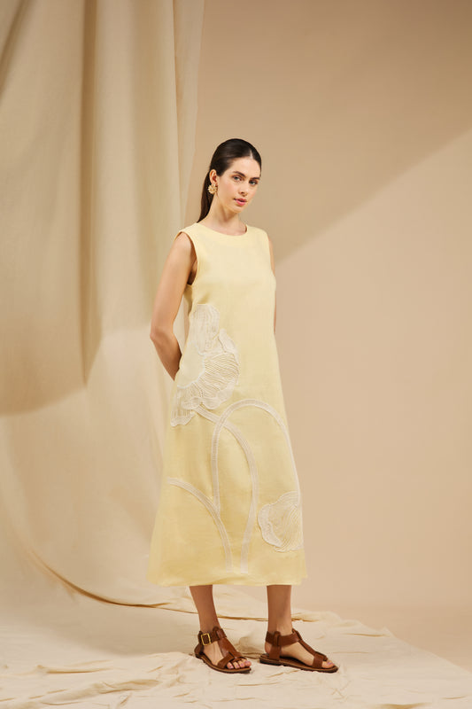 VESTIDO FIORE AMARELO