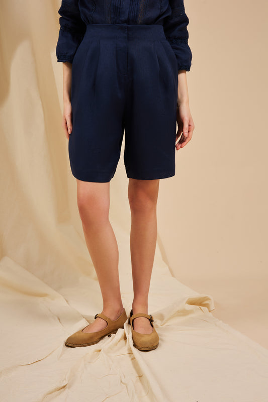 SHORTS SOLENNE AZUL MARINHO