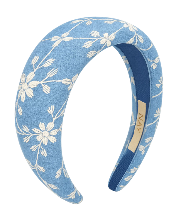 TIARA CAMOMILA AZUL CLARO