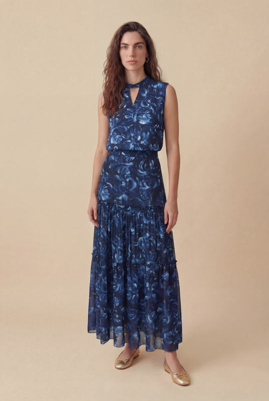 BLUSA PINCELADAS AZUL