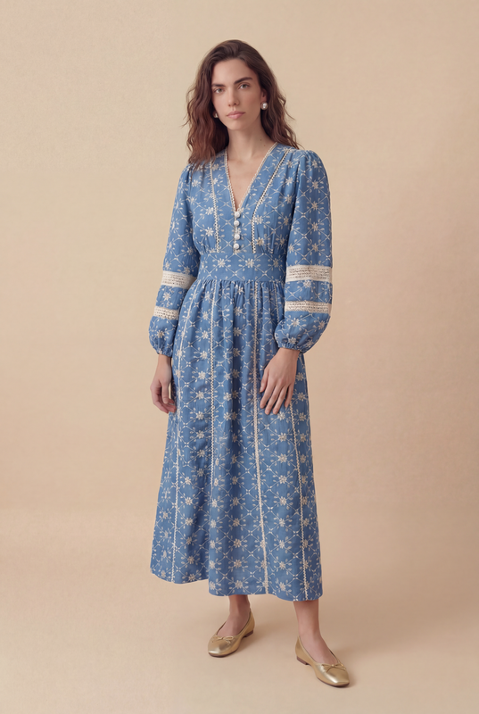 VESTIDO CAMOMILA AZUL CLARO