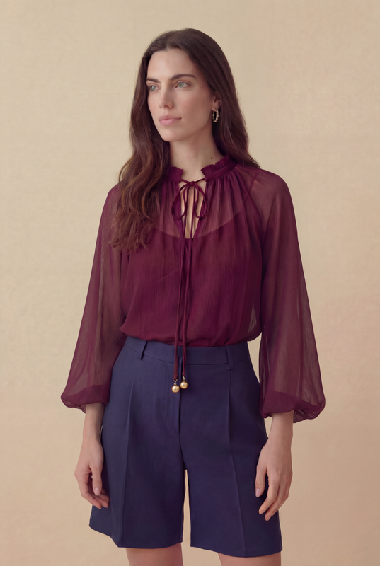 BLUSA MÉRIDA BORDO