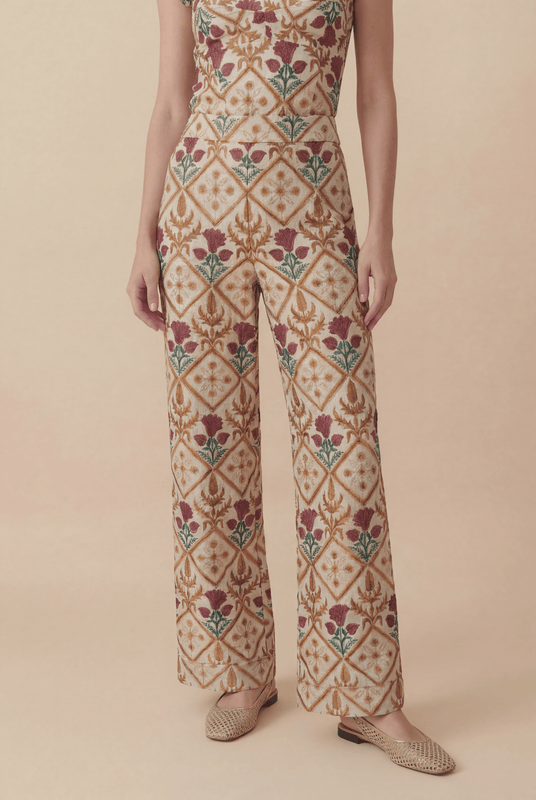 CALÇA HERBÁRIO MARFIM