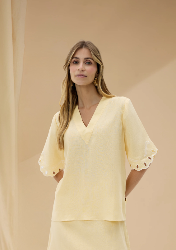 BLUSA FIORE AMARELO