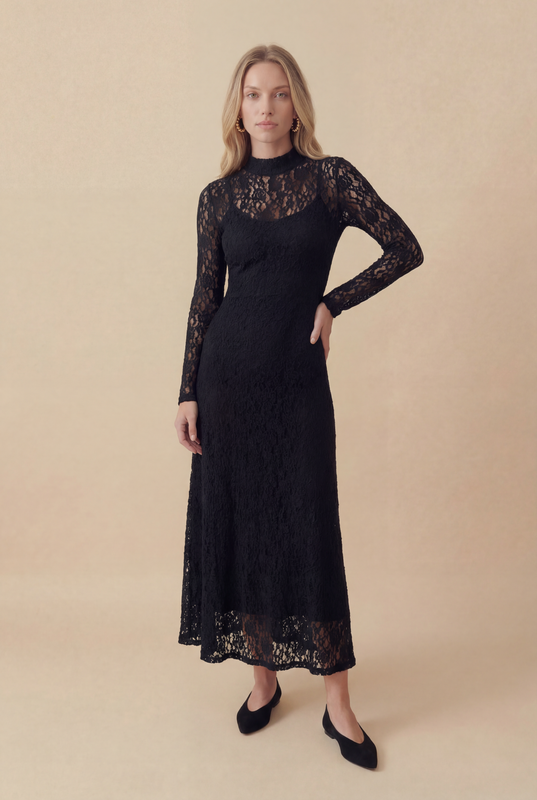 VESTIDO NÉVOA PRETO