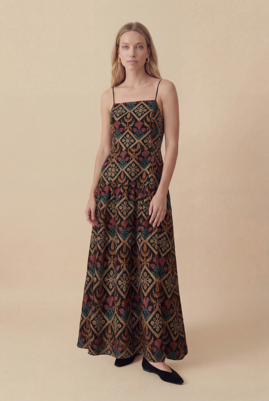 VESTIDO HERBÁRIO PRETO