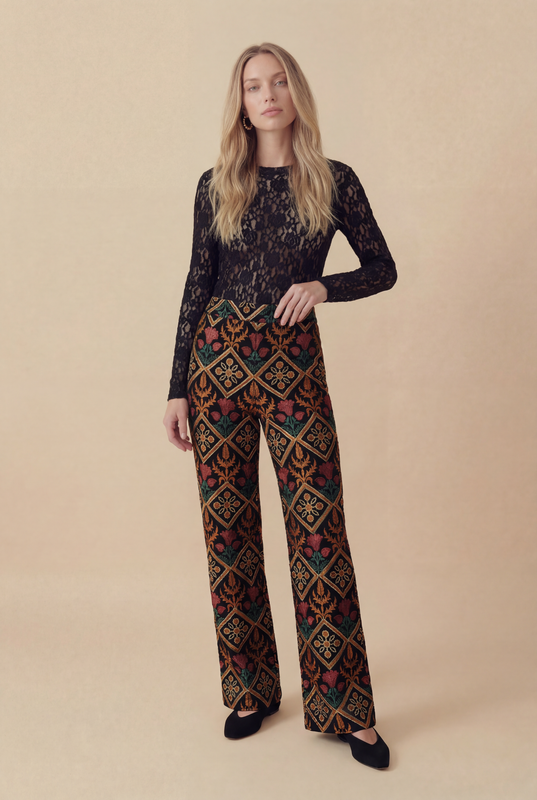 CALÇA HERBÁRIO PRETO