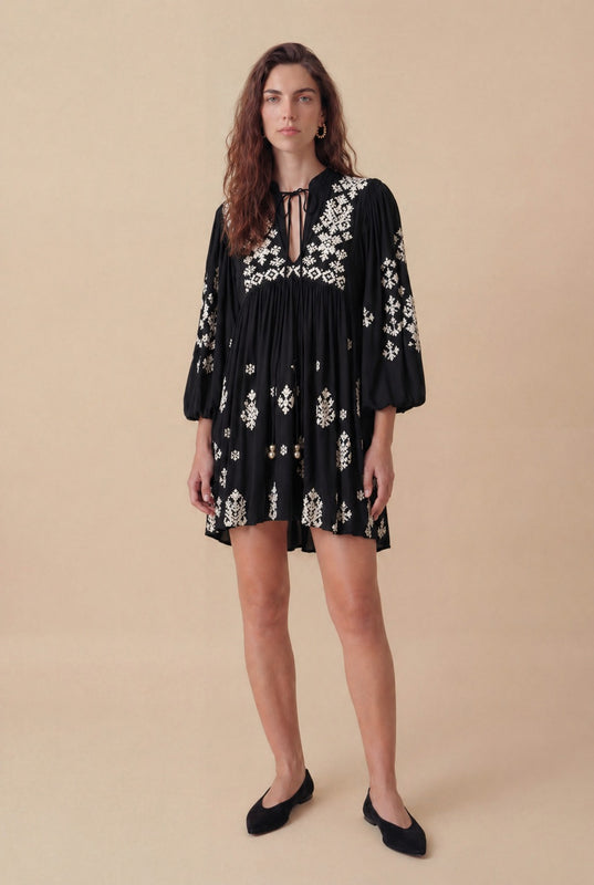VESTIDO CIDA CURTO PRETO