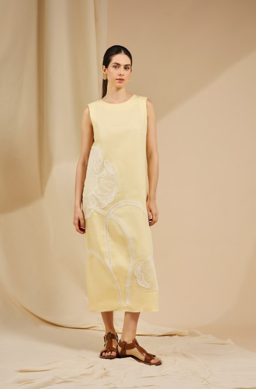 VESTIDO FIORE AMARELO