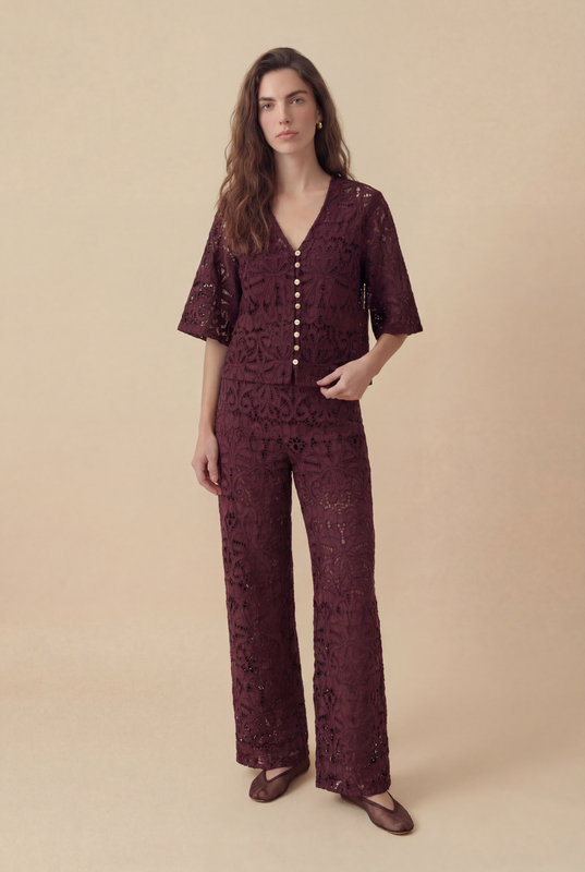 CALÇA CATTLEYA BORDO