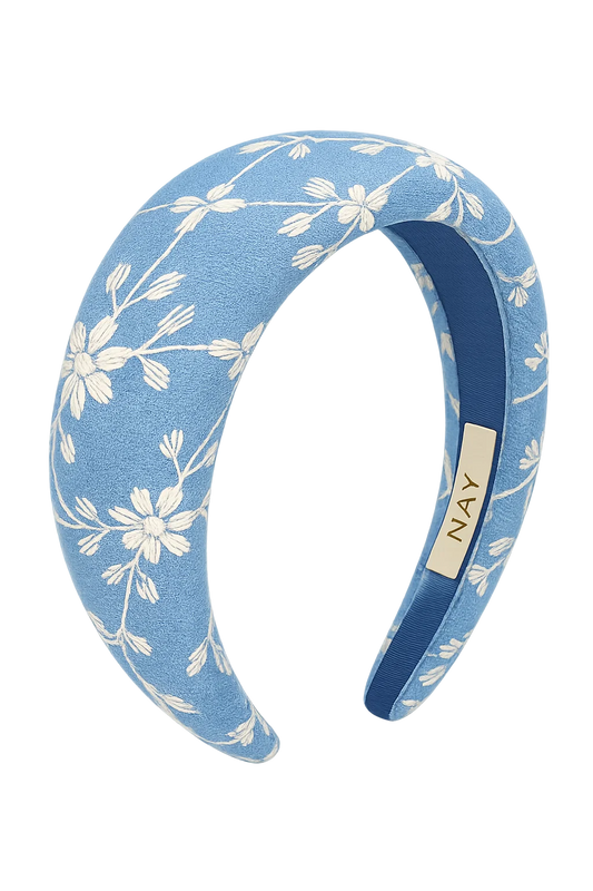 TIARA CAMOMILA AZUL CLARO